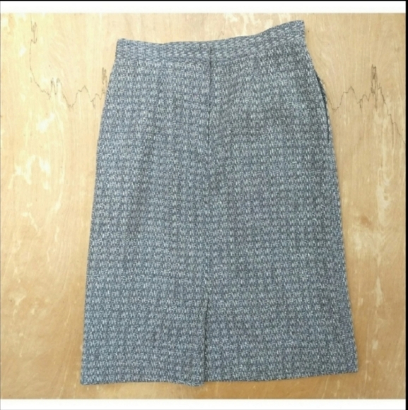 Vintage The Villager grey wool pencil skirt small - Picture 2 of 6